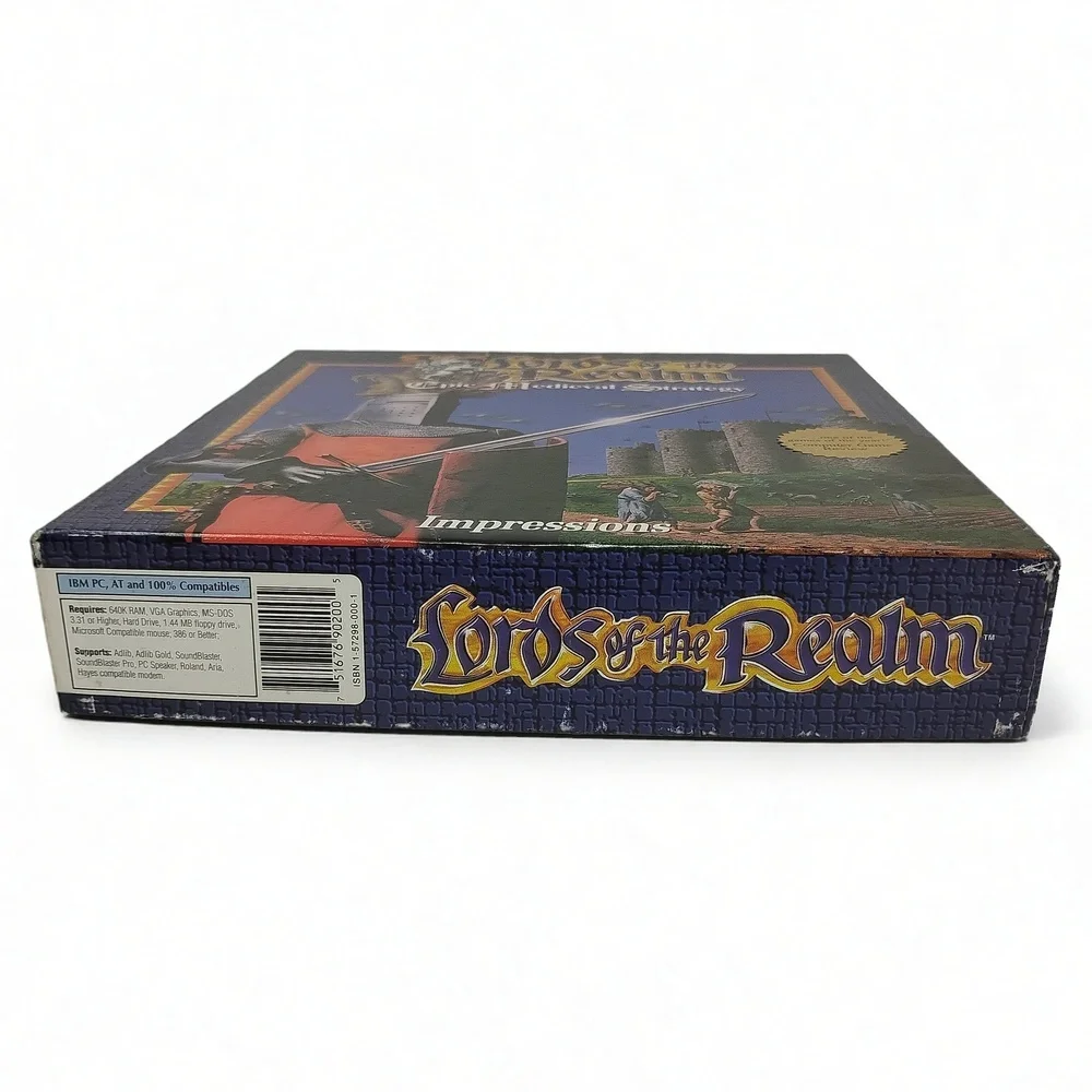 Lords of the Realm (1994) PC Big Box Vintage Impressions Medieval Strategy Game